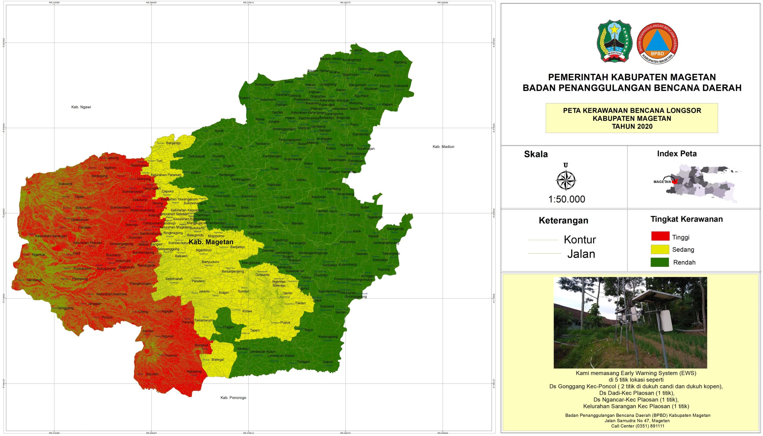 Peta Bencana Rawan Longsor Kabupaten Magetan Bpbd Magetan Bpbd