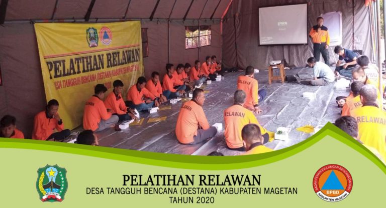 Giat Pelatihan Relawan Desa Tangguh Bencana Badan Penanggulangan Bencana Daerah (BPBD) Kabupaten Magetan