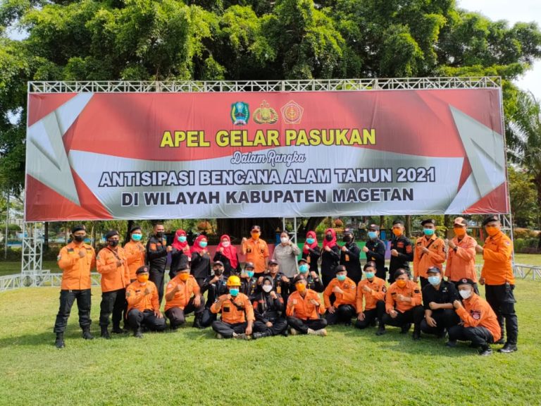 Apel Gelar Pasukan dan Peralatan sebagai Antisipasi Hadapi Bencana Alam Tahun 2021 Kabupaten Magetan