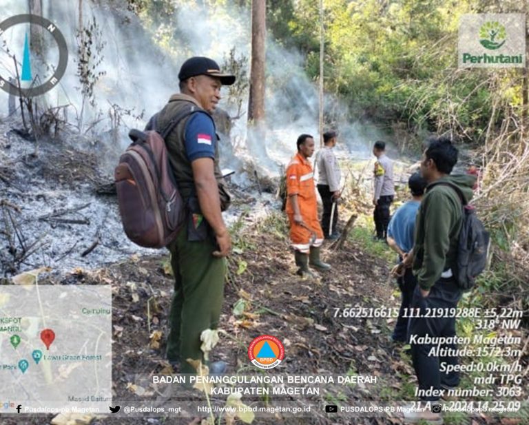 BERUNTUNG KEBAKARAN HUTAN GUNUNG LAWU BULAN AGUSTUS 2024 BERHASIL DIPADAMKAN