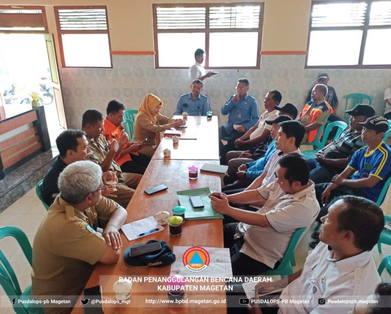 Rakor dan Tinjau Lapang Penanganan Dampak Kekeringan Desa Kuwon