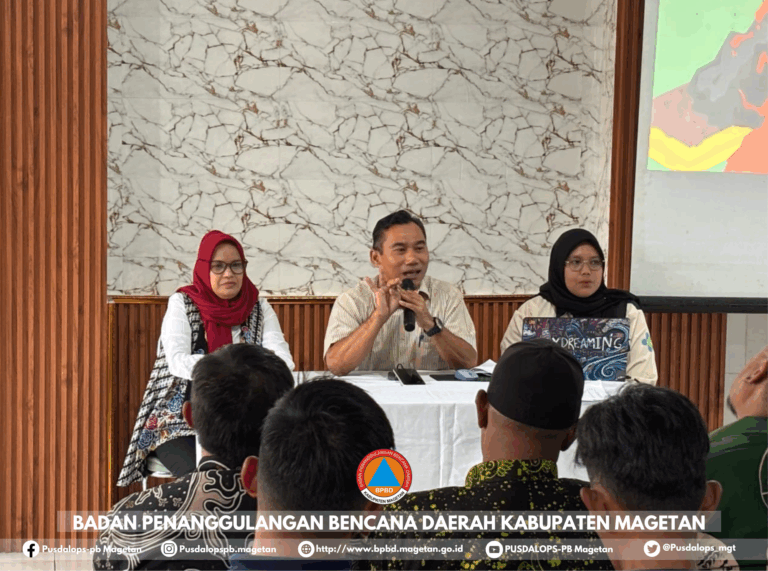Plt Kalaksa BPBD Magetan Jadi Narasumber Penguatan Kapasitas Destana oleh FPRB Magetan dan Prodi Kebidanan Poltekkes Kemenkes Surabaya