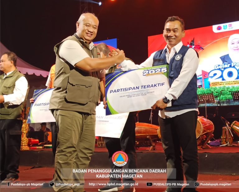 BPBD Kabupaten Magetan mengikuti kegiatan Gelar Peralatan Penanggulangan Bencana di Kebun Raya Purwodadi, Kabupaten Pasuruan yang diselenggaran oleh BPBD Provinsi Jawa Timur