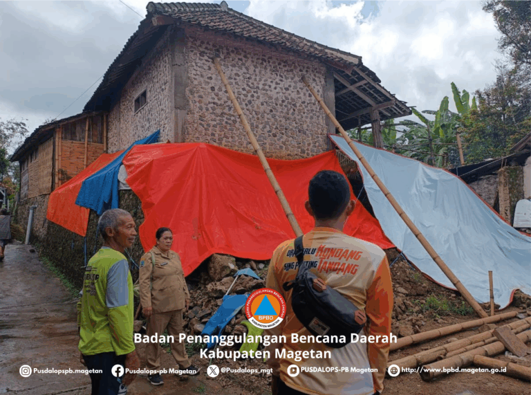 BPBD Magetan Laksanakan Koordinasi Pascabencana Cuaca Ekstrem di Tiga Lokasi