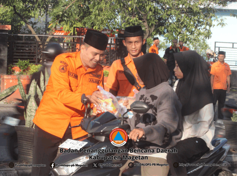 BUKA BERSAMA DAN PENYERAHAN SANTUNAN BERSAMA KELUARGA BESAR BPBD MAGETAN