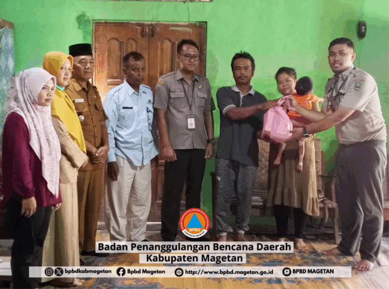 BPBD Magetan Salurkan Tambahan Gizi untuk Anak Asuh Stunting di Desa Kuwonharjo