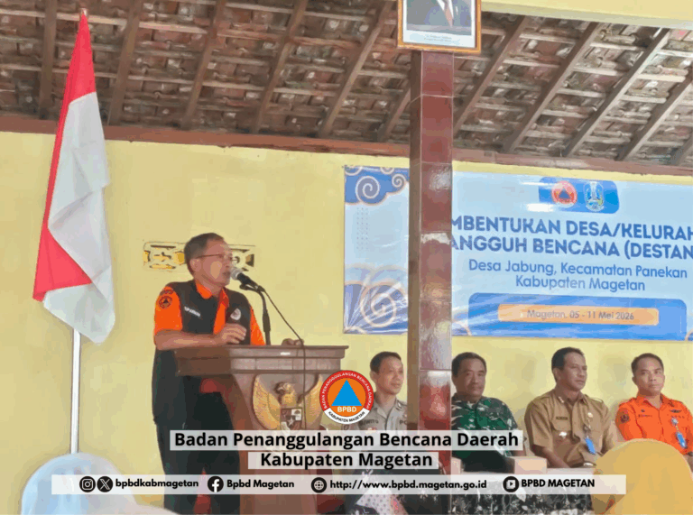 BPBD Magetan Perkuat Kesiapsiagaan, Destana Desa Jabung Resmi Dibentuk, Total Capai 33 Desa di 11 Kecamatan
