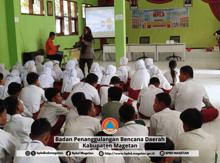 BPBD Magetan Bekali 1.000 Siswa dengan Edukasi Kesiapsiagaan Bencana dalam Kegiatan MPLS