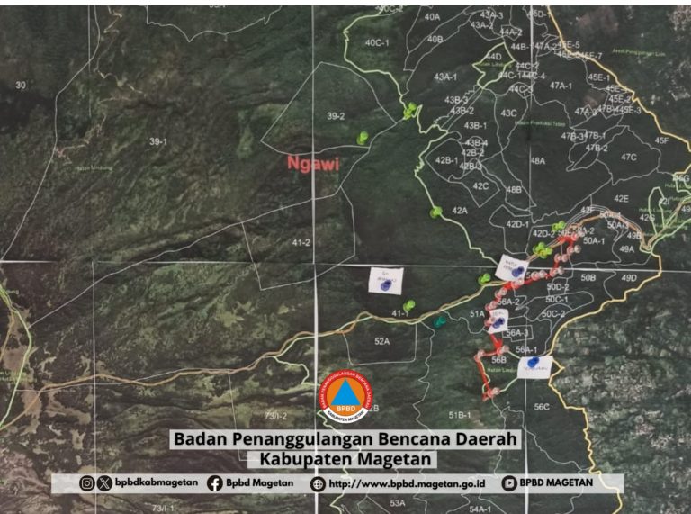 Posko Karhutla Ngiliran Ditutup, Titik Api di Lereng Lawu Wilayah Magetan dan Ngawi Padam